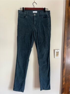 LOFT Corduroy Slim Jeans - Teal Green
